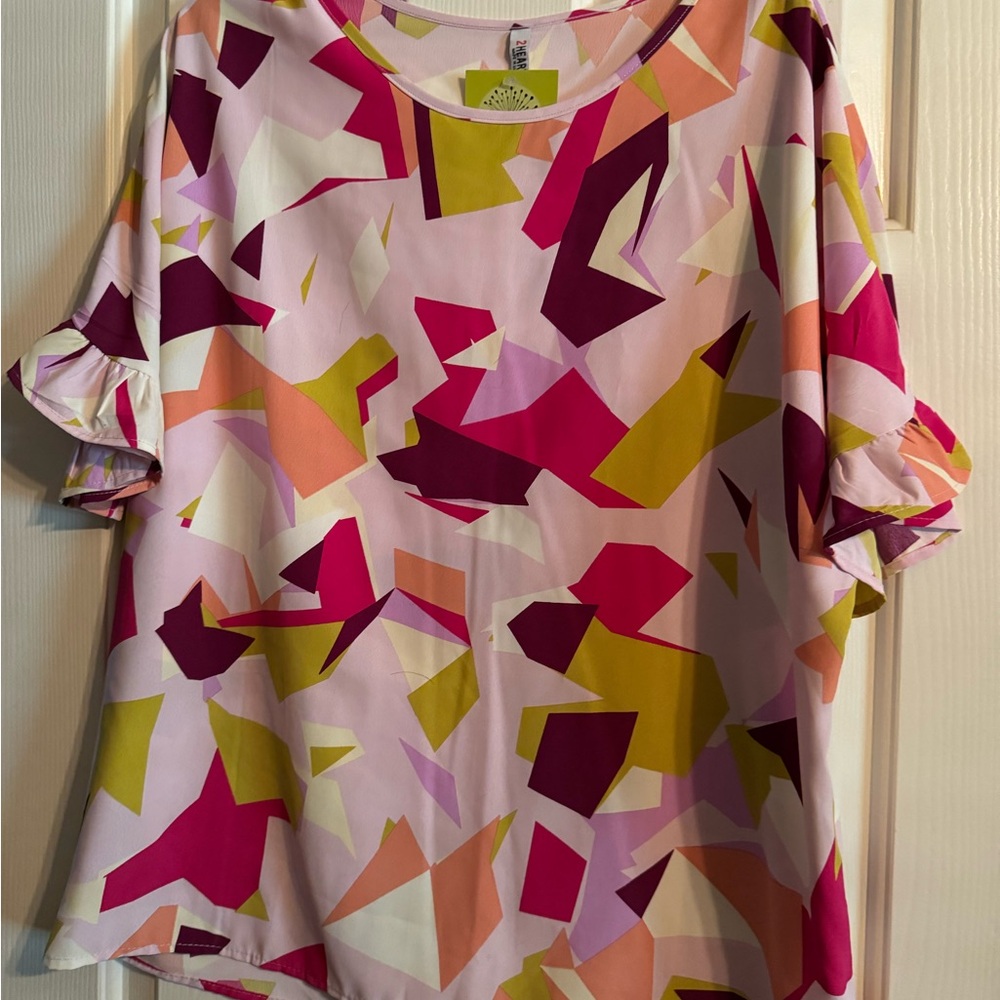 Colorful Abstract Women's Top